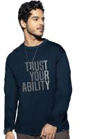 Bewakoof Men's Printed 100% Cotton T-Shirt - Regular Fit, Round Neck, Full Sleeves