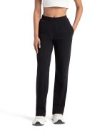 Jockey 1302 Women's Super Combed Cotton Elastane Stretch Mid Rise Relaxed Fit Trackpants with Side Pockets
