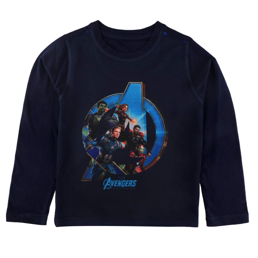 Marvel Avengers by Wear Your Mind Boy's Regular Fit Long Sleeve Top