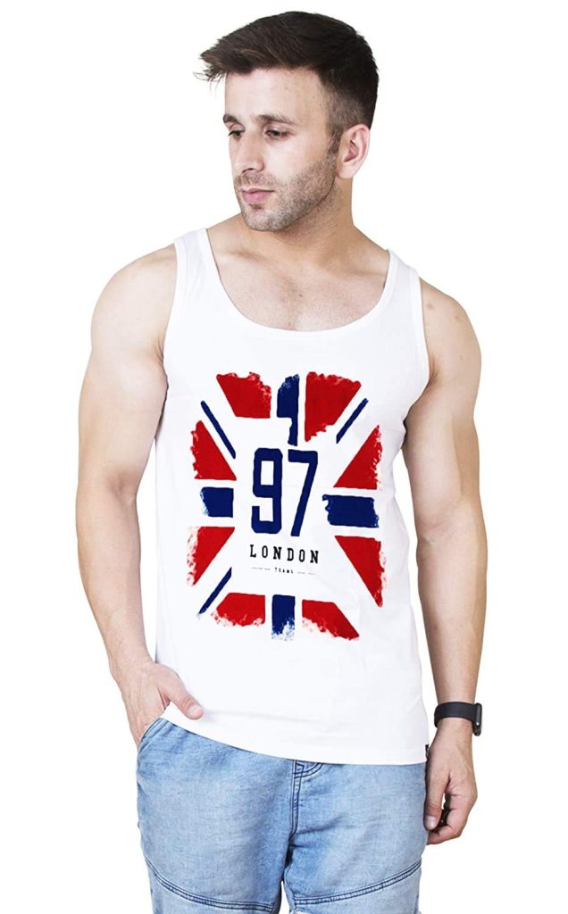 Veirdo Men's Cotton Printed Regular Fit Vest
