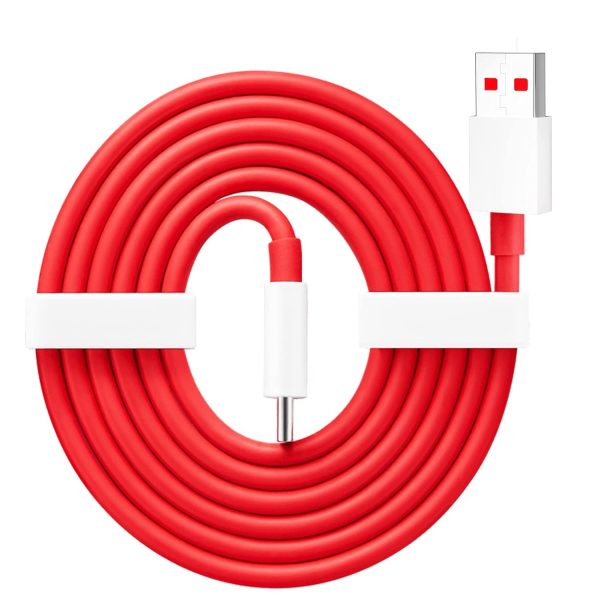 Original Oneplus 100W USB to Type C 1 meter Fast Charging Cable Compatible with oneplus 13,13r,12,12r,11,11r,10r,10t,10,10 pro,9 pro,9rt,8,8t,Nord 4,3,2,Ce 4,3,2,Ce4 lite,Ce3 lite, Red