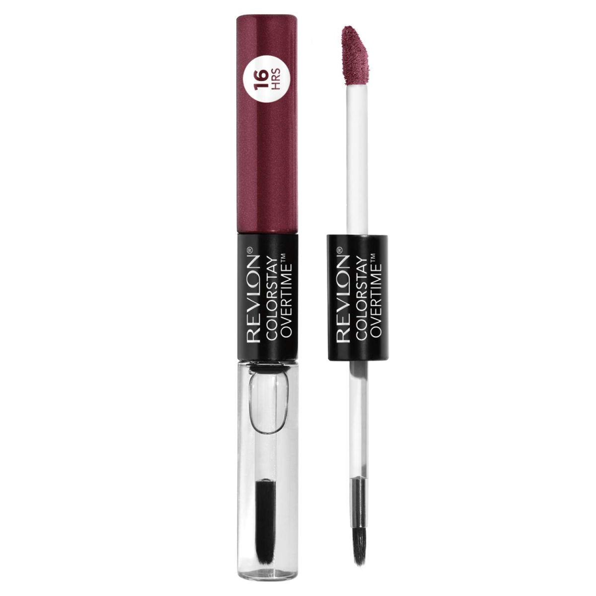 REVLON Colorstay Overtime Lipcolor, Long-wearing, Shiny Lip color, Kiss proof & Smudge Proof. 99% Moisturizing ingredients, Relentless Raisin - (270)