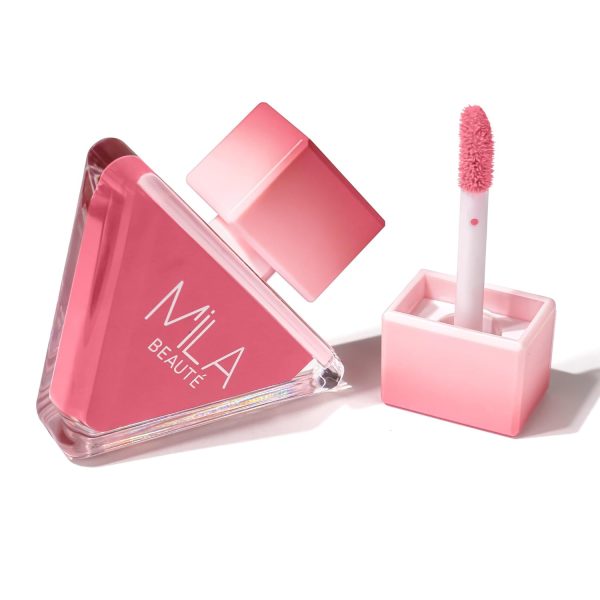 Mila Beauté Pookie Serum Liquid Blush for Face Makeup | Highly Pigmented & Easily Blendable Blusher | Non Drying Formula with Orange Peel Extracts | Suitable for Indian Skin Tones - Baby Boo