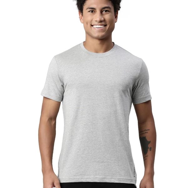 Levi's 025 Men's Premium Soft Cotton Solid T-Shirt - Round Neck, Short Sleeves with Side Branding (Pack of 1)