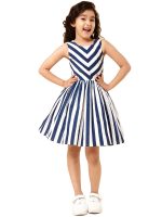 A.T.U.N. (ALL THINGS UBER NICE) Girls Polyester Fit and Flare Knee Length Casual Dress
