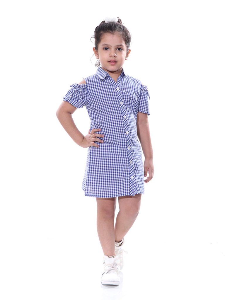 Naughty Ninos Girl Pleated Knee Length Dress