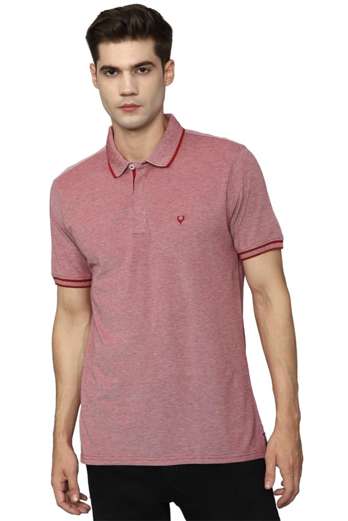 Allen Solly Men's Cotton Regular Fit Polo T-Shirt