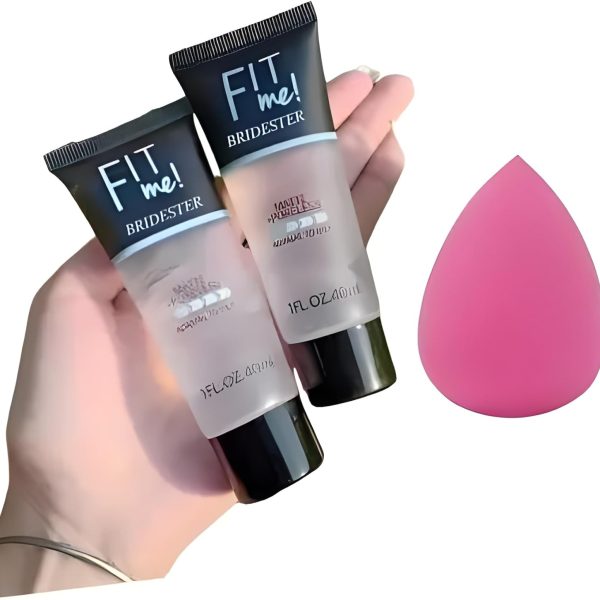 Bridester Fit Me Photo Perfect Hd Face Primer, Transparent, L Matte Gel Base (Pack Of 2) Primer - 40 Ml (Transparent)