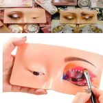 M.S TRADERS® Eye Make Up Practice Dummy | Face Board | Silicon Skin Board for Beginners and Artists (Pack of 1)