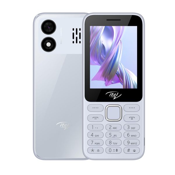 itel it5330 Keypad Mobile Phone | 2.8" Big Display | Premium Glass-Like Back Design | 1900mAh Long-Lasting Battery | Auto Call Recording | Wireless FM | Light Blue
