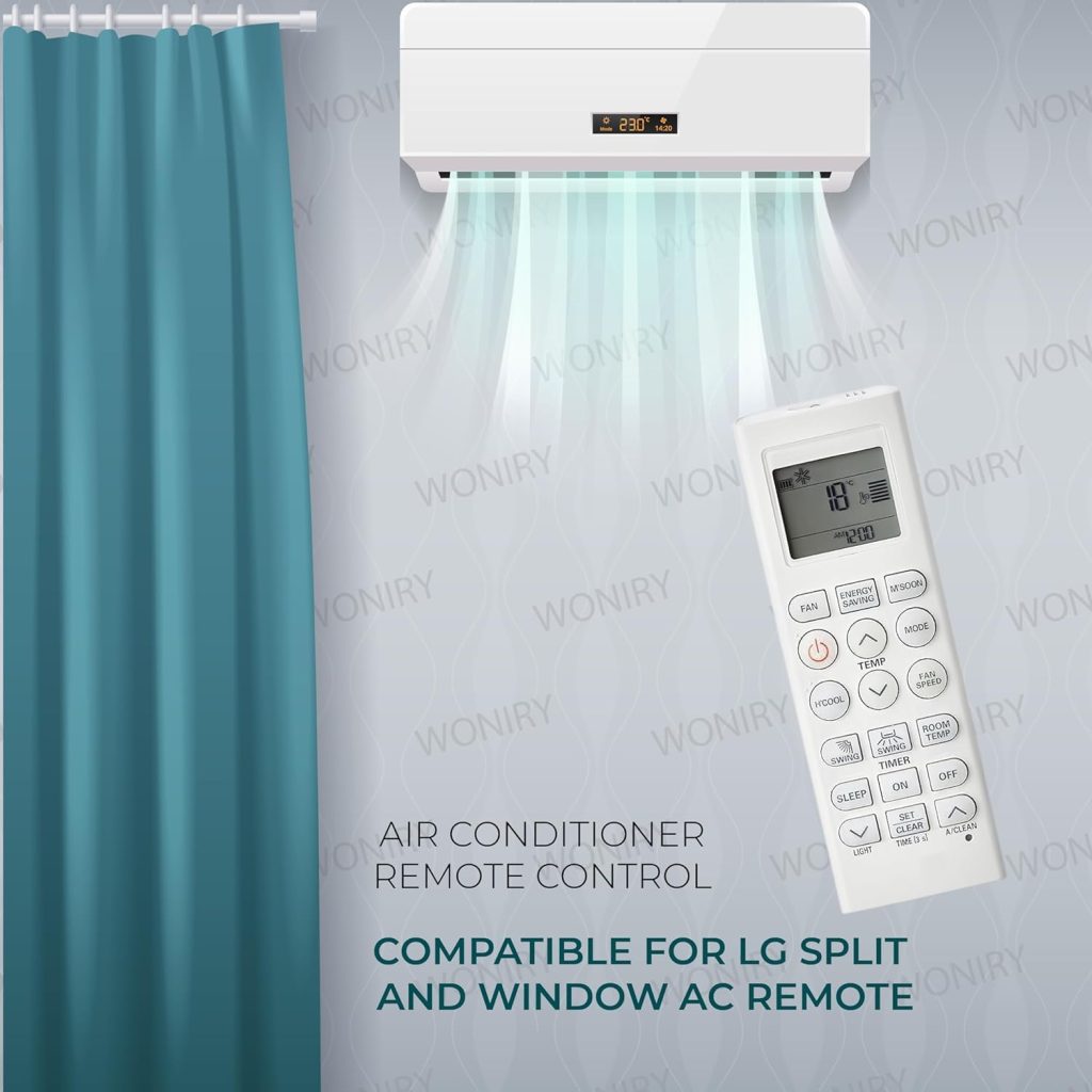 Woniry Air Conditioner Remote Control Compatible for LG AKB73975614 Split AC Remote (36 I)