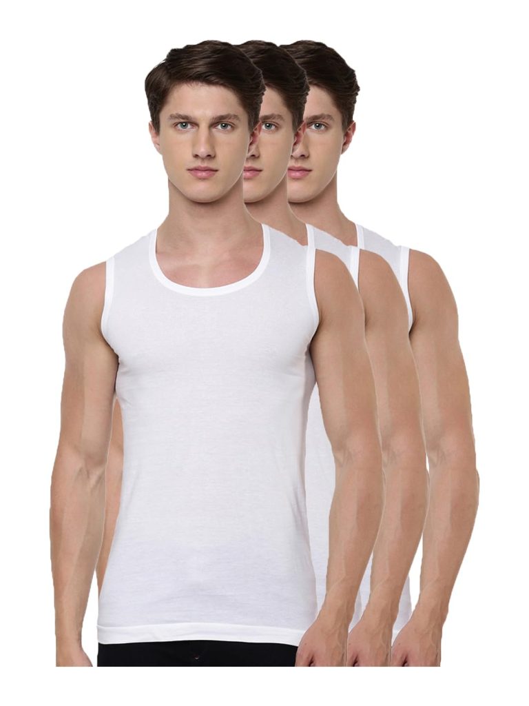 RAMRAJ COTTON Men's Sleeveless Inner Vest Combo