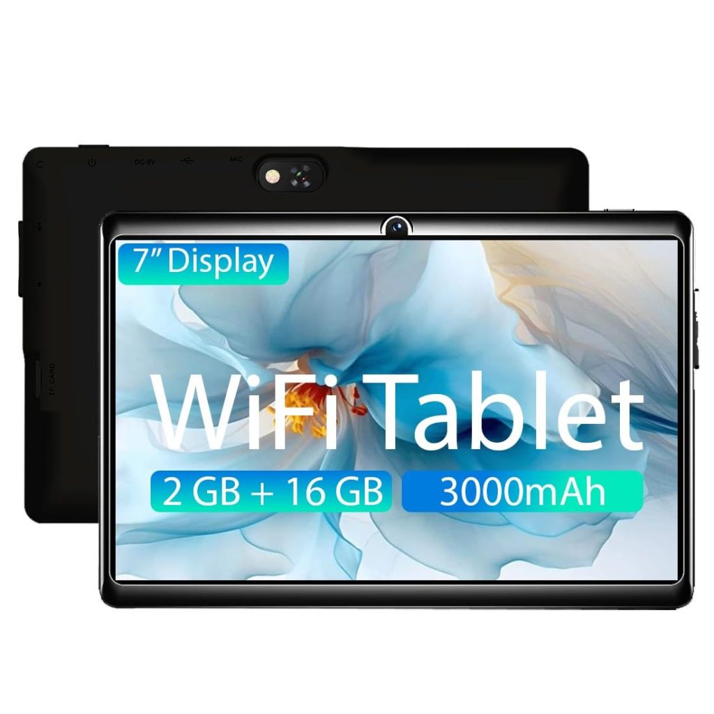 IKALL N8 Pro - WiFi Tablet, 7inch Display, 2GB RAM & 16GB ROM, 2MP Rear Camera, 3000mAh Battery, Android 8.0 and Quad-Core Processor (Black)