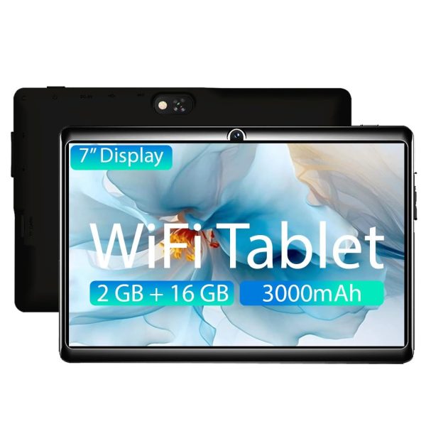 IKALL N8 Pro - WiFi Tablet, 7inch Display, 2GB RAM & 16GB ROM, 2MP Rear Camera, 3000mAh Battery, Android 8.0 and Quad-Core Processor (Black)