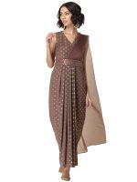 Indya Women Pre-Draped Saree