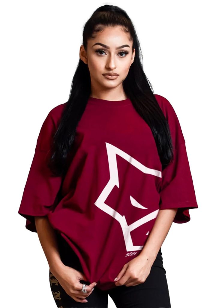 LEOTUDE Women's Cotton Oversized Fit T-Shirt