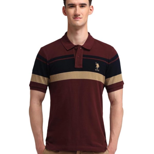 U.S. POLO ASSN. Men's Striped Slim Fit Polo Shirt
