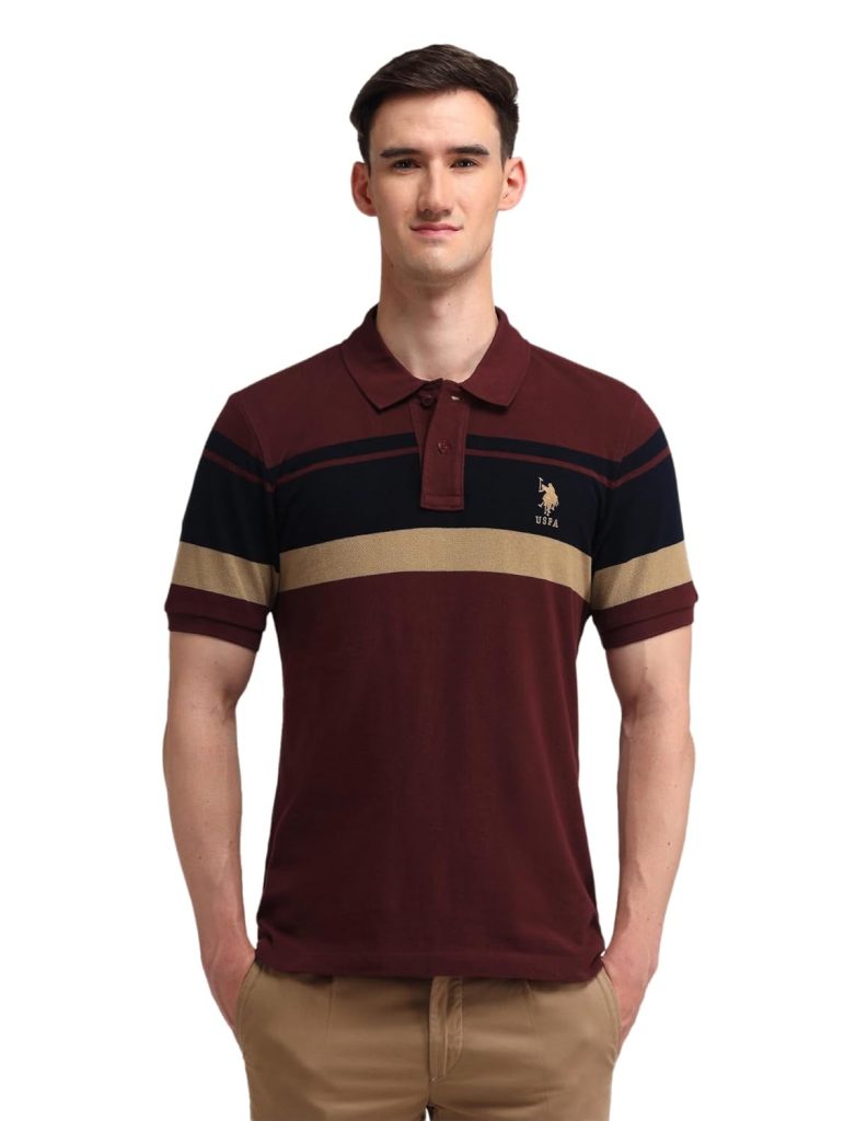 U.S. POLO ASSN. Men's Striped Slim Fit Polo Shirt