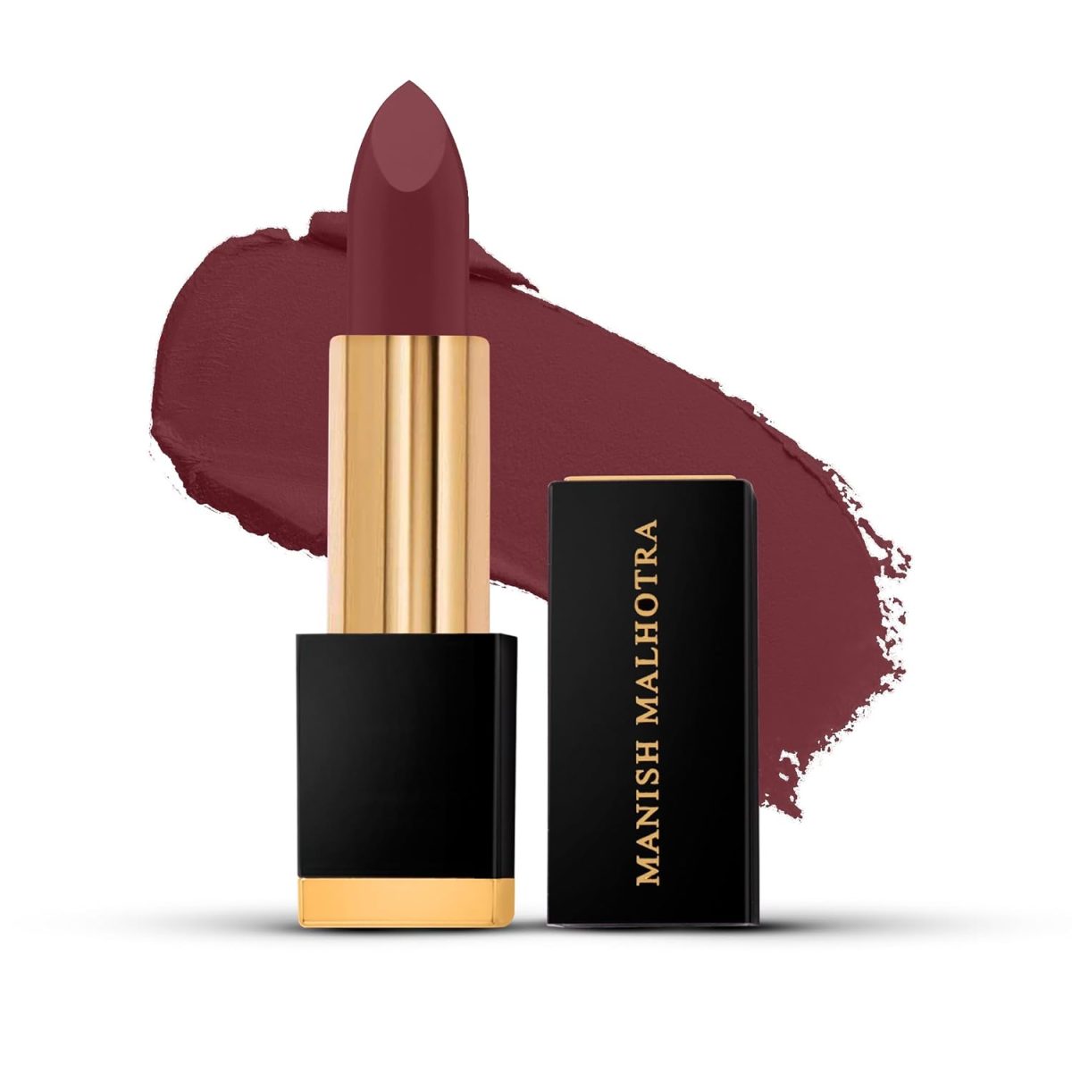 MyGlamm Manish Malhotra Soiree Creamy Matte Lipstick - 07 Rare (Mauve Shade) | Long Lasting, Pigmented With SPF 30 & Vitamin E (4.2g)
