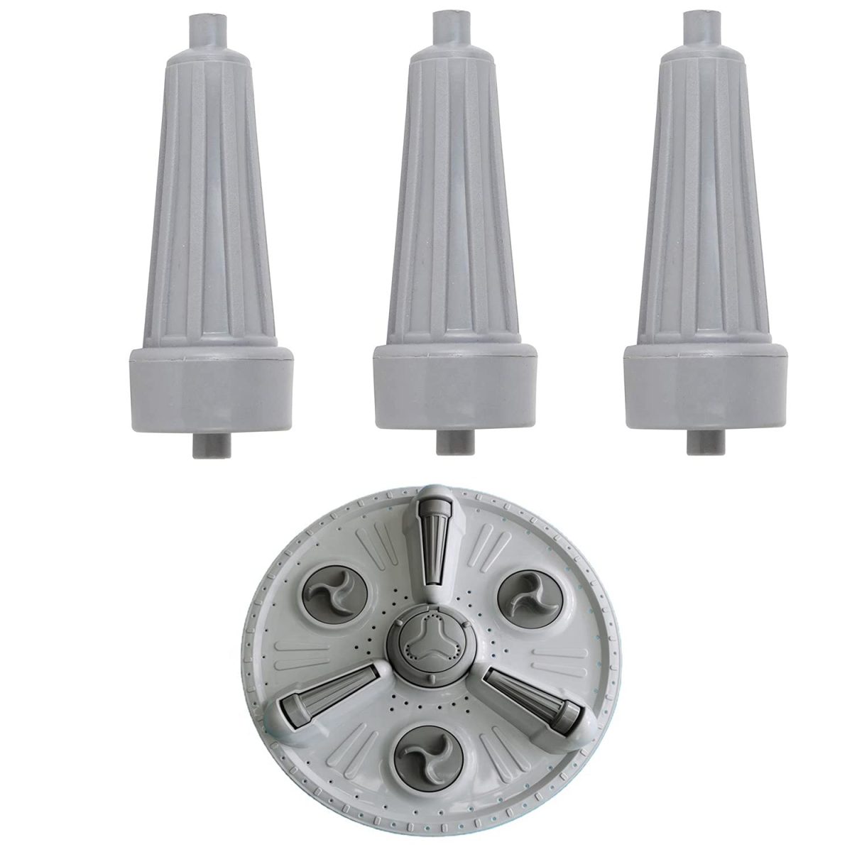 SHRITHU Washing Machine Roller Compatible with Lg Semi Automatic Pulsator Roller Belan Washing Machine (3 Pcs Set)