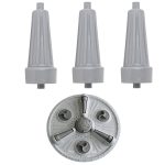 SHRITHU Washing Machine Roller Compatible with Lg Semi Automatic Pulsator Roller Belan Washing Machine (3 Pcs Set)