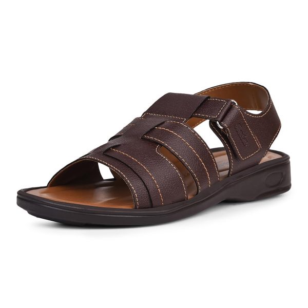 Bata Men's Clay Sandal Brown 6 Kids
