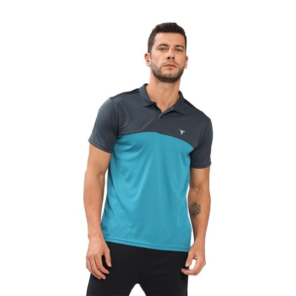 TECHNOSPORT Men's Slim Fit Active Polo T-Shirt - (MTP613__P)