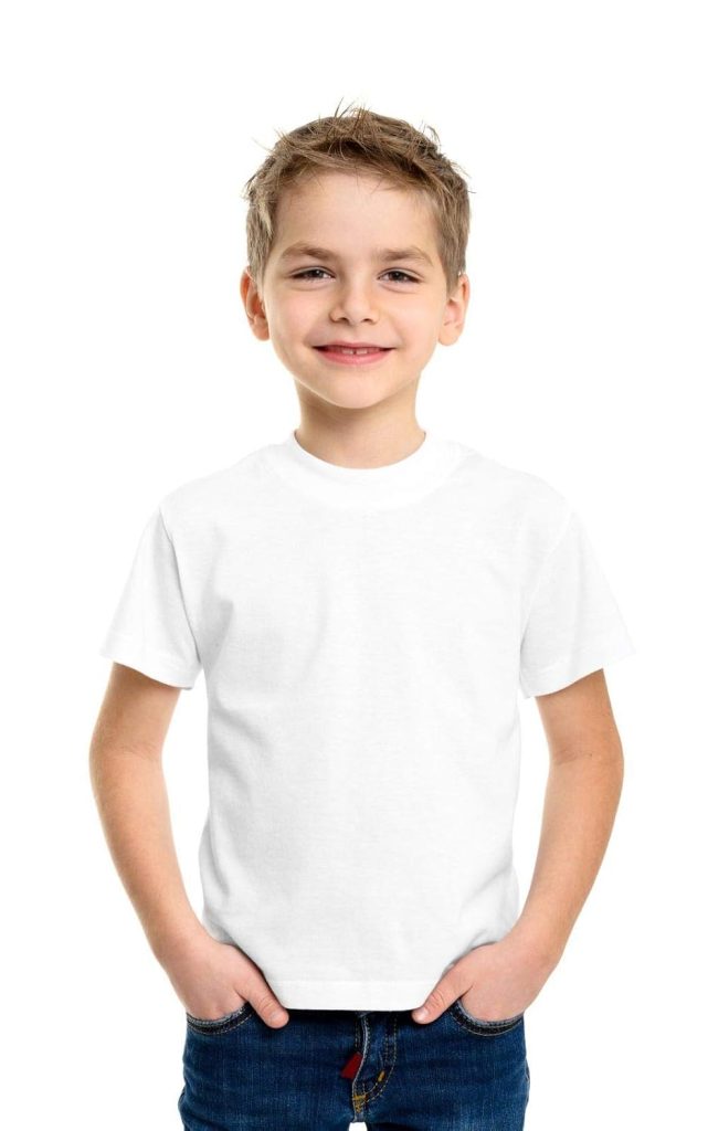 Double F Boy's Solid Regular Fit T-Shirt
