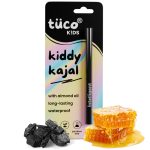 TuCo Kids Matte Kajal With Castor Oil & Almond | Safe Kajal For Babies | Water-Proof, Preservative-Free & 100% Lead-Free | No Added Harmful Chemicals, Black