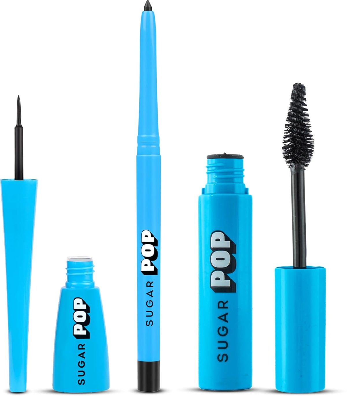 SUGAR POP Eye Essentials - Matte Eyeliner, Longwear Kajal & Volumizing Mascara