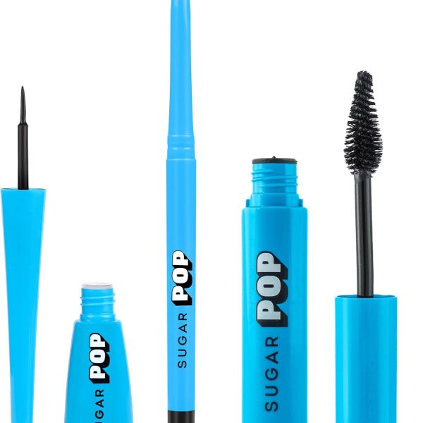 SUGAR POP Eye Essentials - Matte Eyeliner, Longwear Kajal & Volumizing Mascara