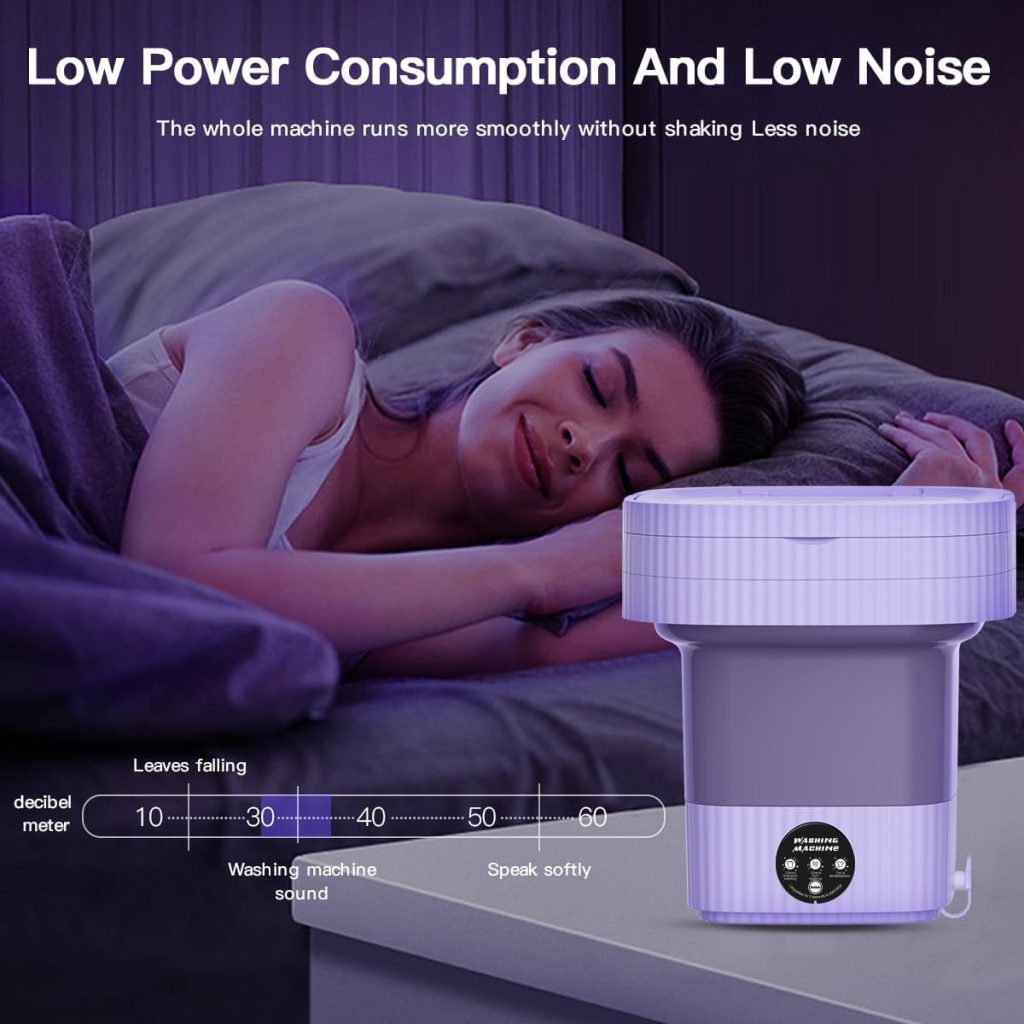 The Viral Hub Semi-Automatic Folding 9L Small Mini Washing Machine with Dryer Deep Cleaning 3 (AB7)