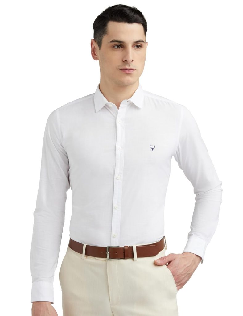 Allen Solly Men's Solid Slim Fit Shirt