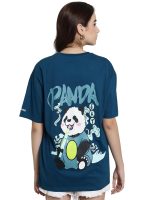 Fabflee Pure Cotton Oversized Baggy Fit Drop Shoulder Latest Aesthetic & Cool Graphic Printed Half Sleeve Tshirt for Women |Trendy Tees |Casual Loose Korean T-Shirt