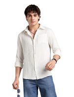 FYLTR Men's Solid Casual Shirt with Patch Pocket with Spread Collar- 100% Cotton | Regular Fit | Full Sleeves | Soft & Comfortable | Summer Shirts for Men