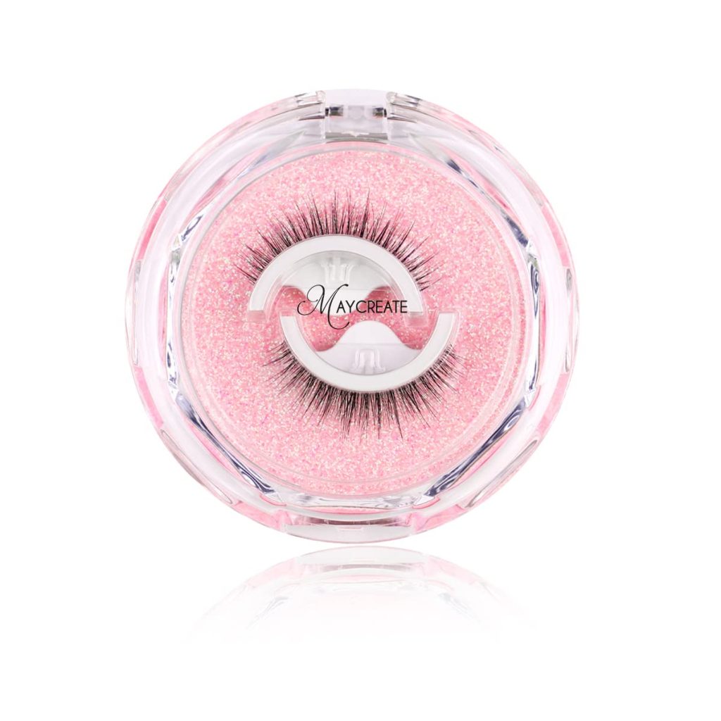 MAYCREATE® 1 Pair 3D False Eyelashes Natural Look Reusable Self-Adhesive Eyelashes Waterproof 10mm For Women Eye Makeup Lash