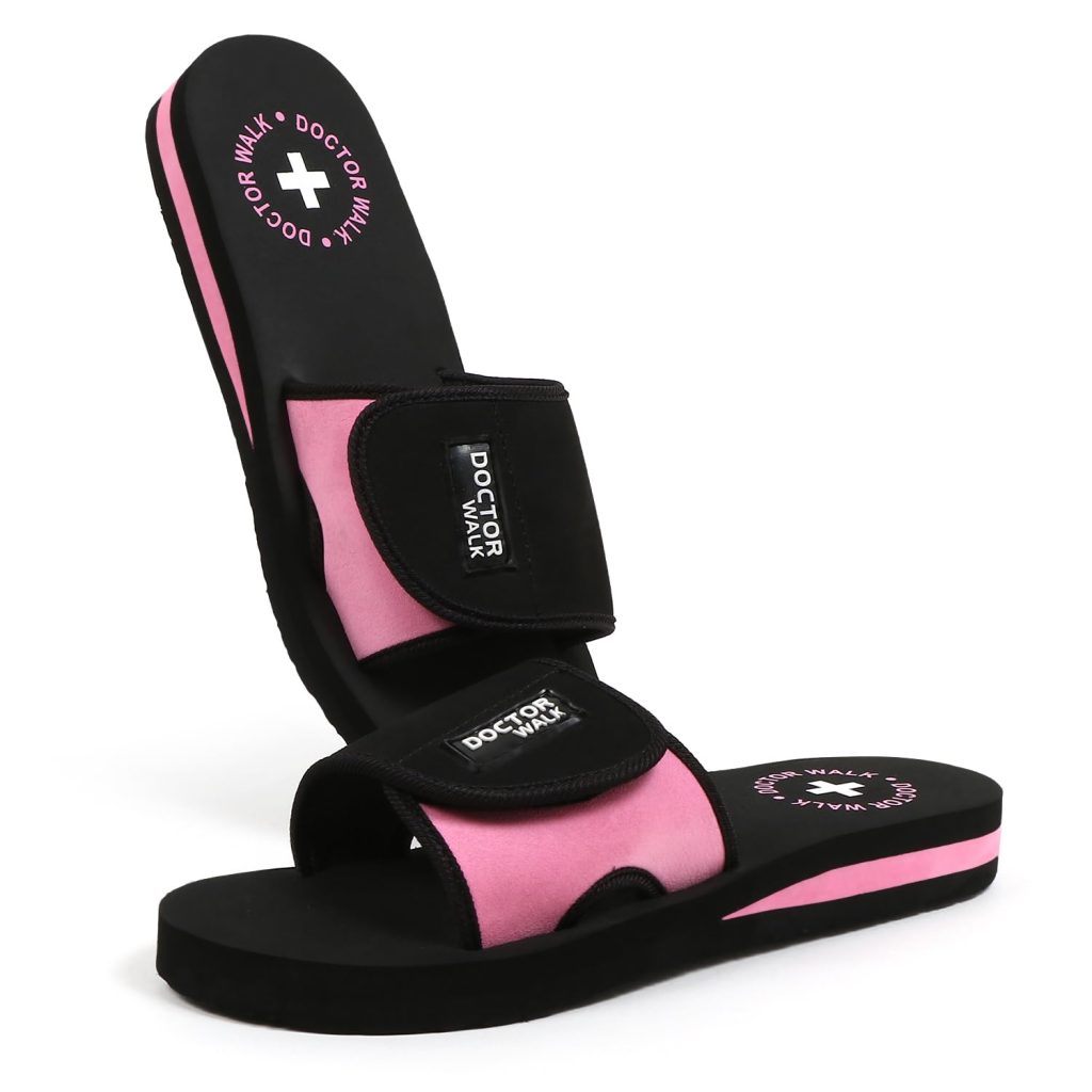 Doctor Walk Flip Flop for Women | Soft Comfortable | Breathable | Fashionable | Stylish | Trendy | Super soft | Lightweight | Anti-Slip Sole | Indoor & Outdoor | (DW-029)(Pink)