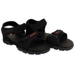 BRUTON Sandals for Men's | Light Weight, Comfortable & Trendy | Soft Footbed | Casual and Stylish Sandals for Walking, Working All Day Black