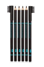 Facejewel Perfect Eyebrow Pencil waterproof (Set Of 6) (Black)