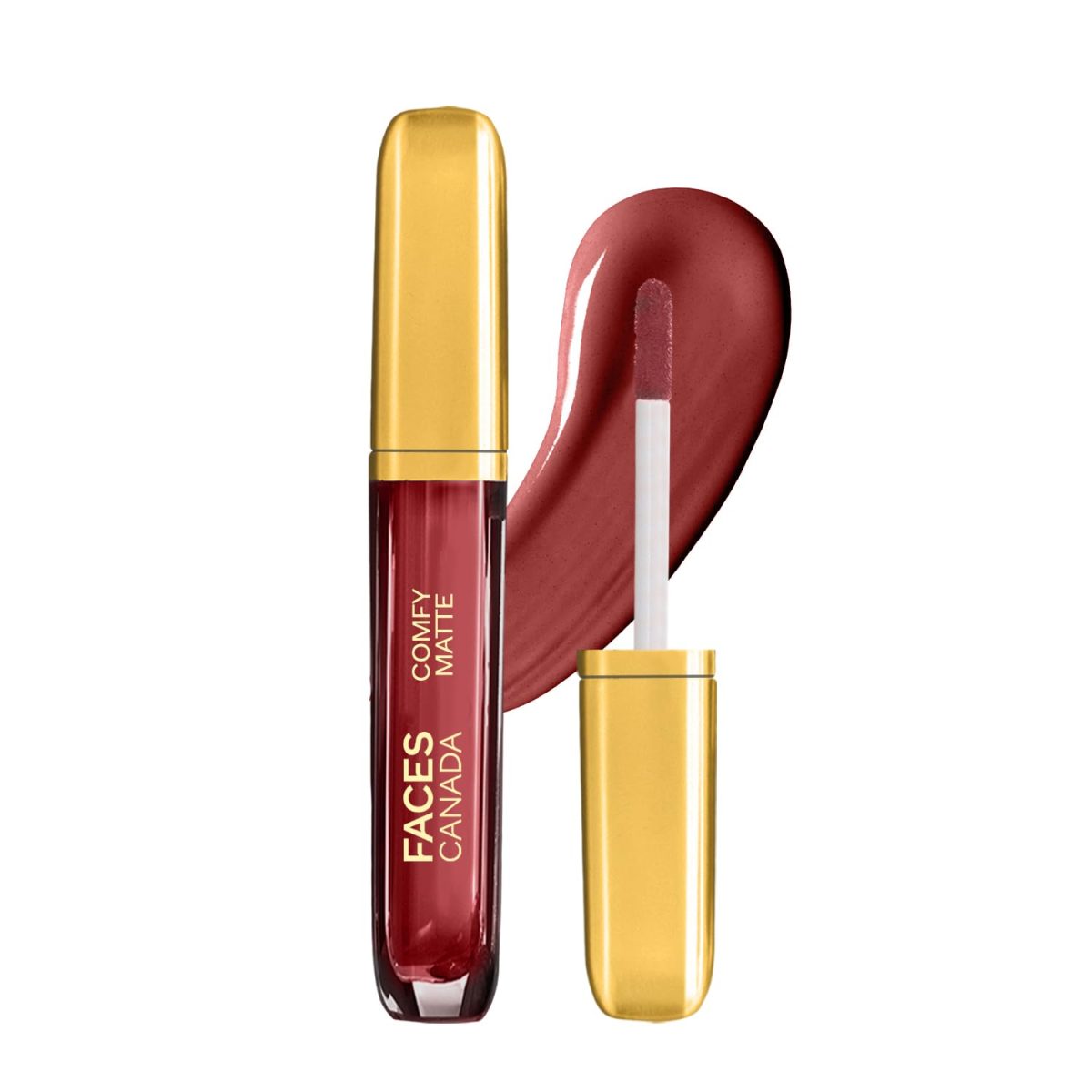 FACESCANADA Comfy Matte Liquid Lipstick - Note To Self 07 (Brown), 3.8 Ml | Comfortable 10Hr Longstay | Intense Matte Color | Almond Oil & Vitamin E Infused | Super Smooth | No Dryness | No Alcohol