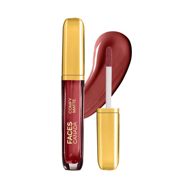 FACESCANADA Comfy Matte Liquid Lipstick - Note To Self 07 (Brown), 3.8 Ml | Comfortable 10Hr Longstay | Intense Matte Color | Almond Oil & Vitamin E Infused | Super Smooth | No Dryness | No Alcohol