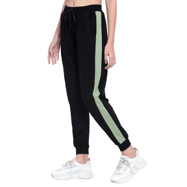 BLUE STAR SHARK Women's Cotton Loopknit Track Pants | Comfortable Lounge Pants for Summer | Casual Pyjamas, Nightwear, Gym, Yoga, Sports, Running | Relaxed Fit Everyday Comfort