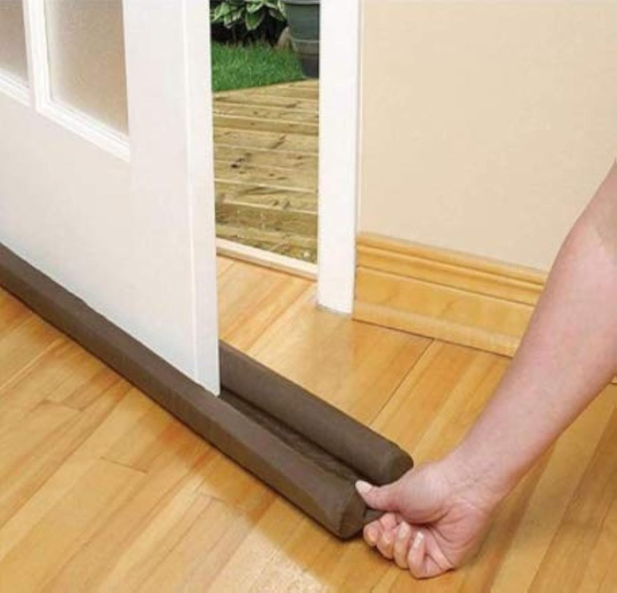 VOOY Door Bottom Sealing Strip Guard for Home | (39 inches, Pack of 3) | Door Stoppers | Door Seal | Door Closers | Sound-Proof Reduce Noise Energy Saving Weather Stripping | Waterproof (Brown/Black)