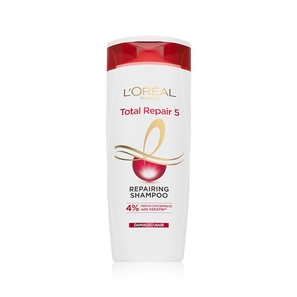 L'Oreal Paris Shampoo, For Damaged and Weak Hair, With Pro-Keratin + Ceramide, Total Repair 5, 340ml