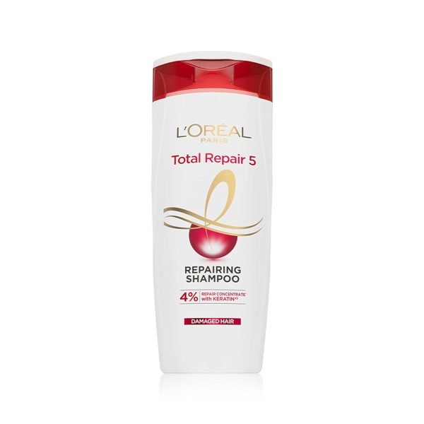 L'Oreal Paris Shampoo, For Damaged and Weak Hair, With Pro-Keratin + Ceramide, Total Repair 5, 340ml