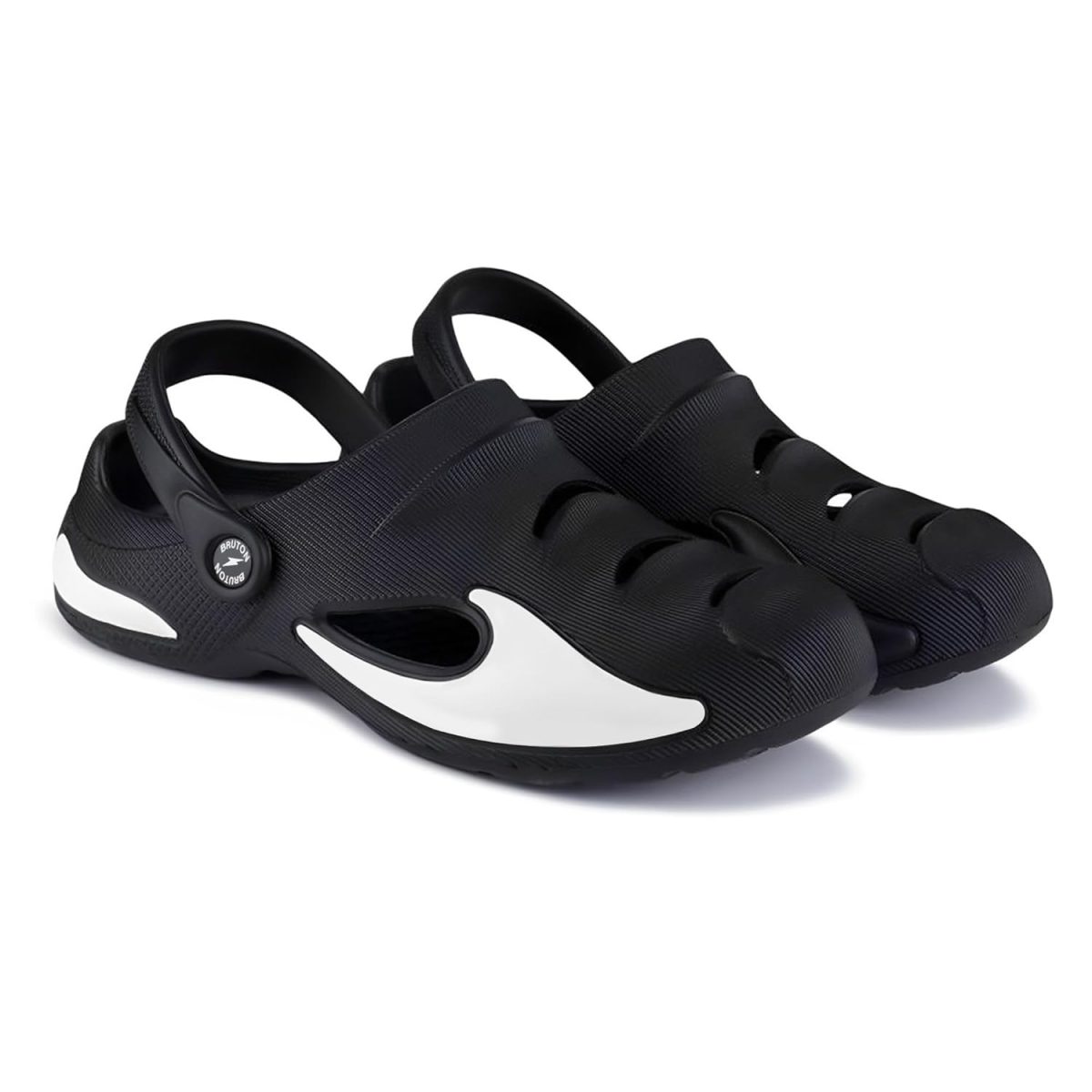 BRUTON Extra Soft Men's Classic Casual Sandals/Clogs Adjustable Back Strap | Lightweight | Stylish & Non-Slip | Waterproof & Everyday Mules for Men & Boys