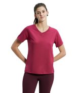 Jockey AW88 Women's Super Combed Cotton Rich Relaxed Fit Solid Curved Hem Styled Half Sleeve T-Shirt