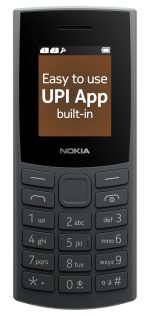 Nokia 106 4G Keypad Phone with 4G, Built-in UPI Payments App, Long-Lasting Battery, Wireless FM Radio & MP3 Player, and MicroSD Card Slot | | 1 Year Replacement Guarantee | Charcoal