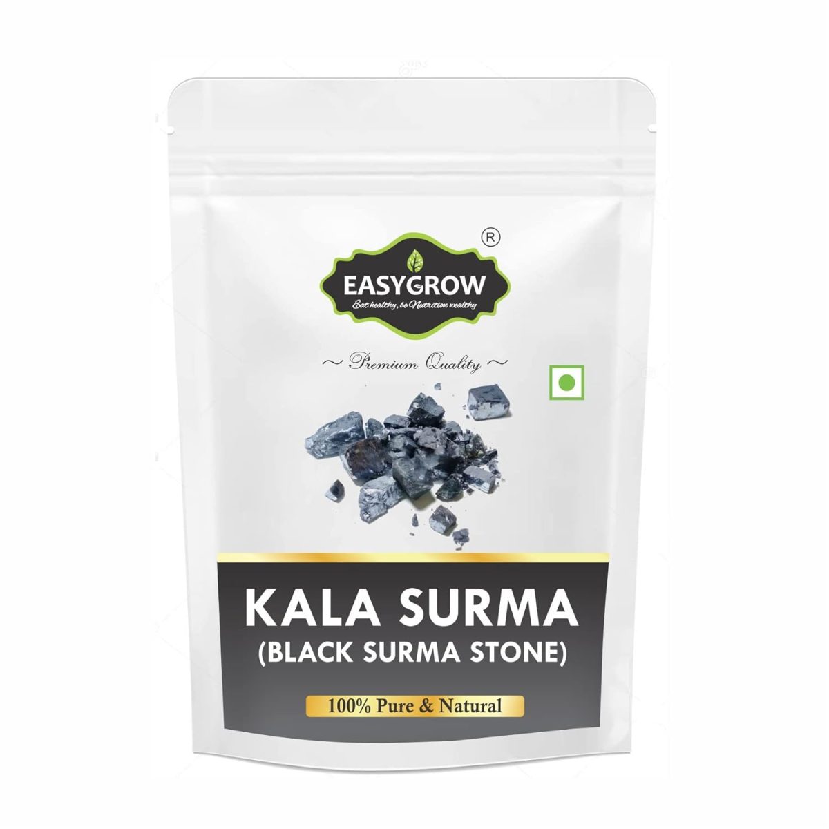 Easygrow Black Surma|Kala Surma|Black Surma Stone|- (100 Gm) - Sesame