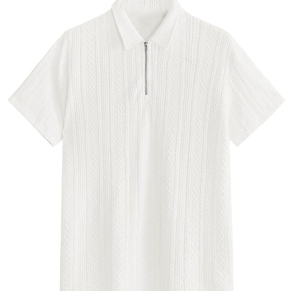 TAGDO Men's Jacquard Chain Polo Shirt (2020)